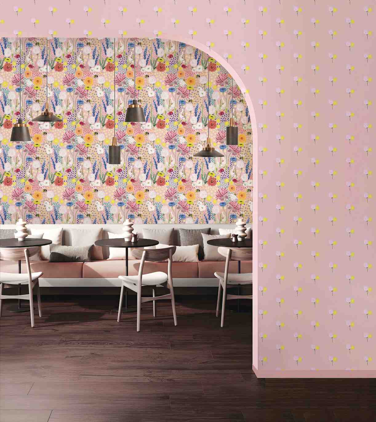 Bee Garden(Soft Blush Pink) (PS 216) - Image 2