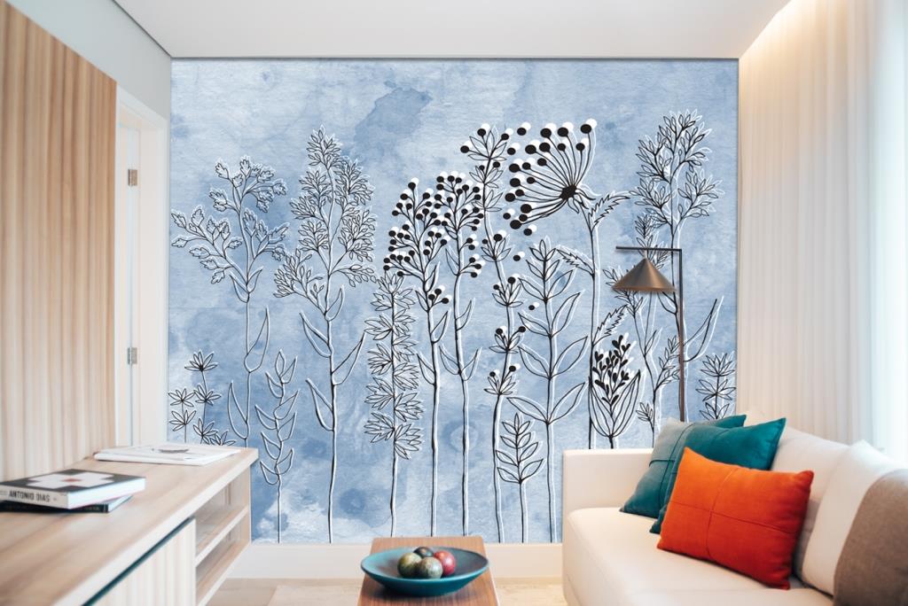 Blue Wildflower Sketch ( ORI 102 ) - Image 2