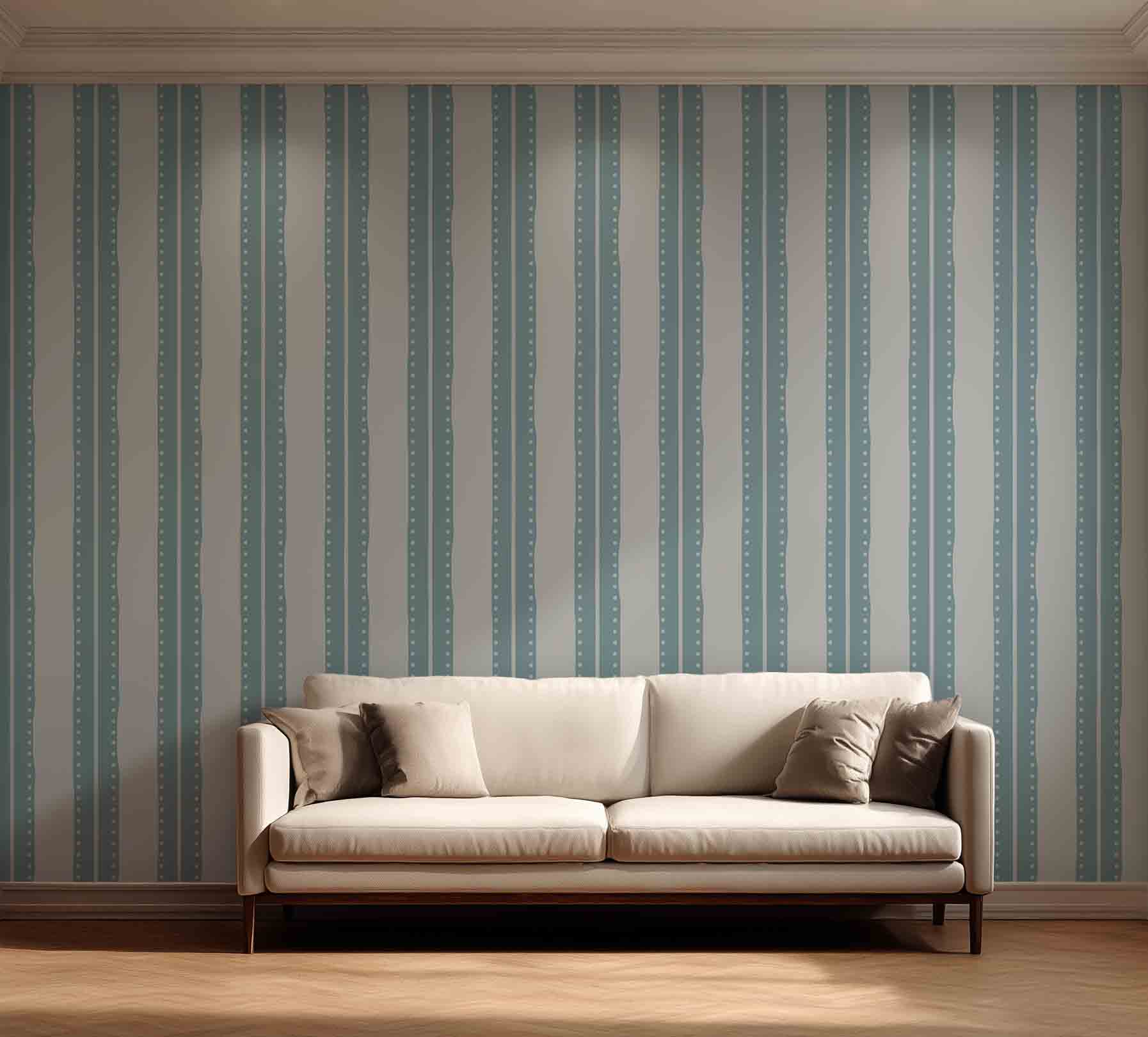 Cerulean Weaves on Wallpaper (NRV 545) - Image 2
