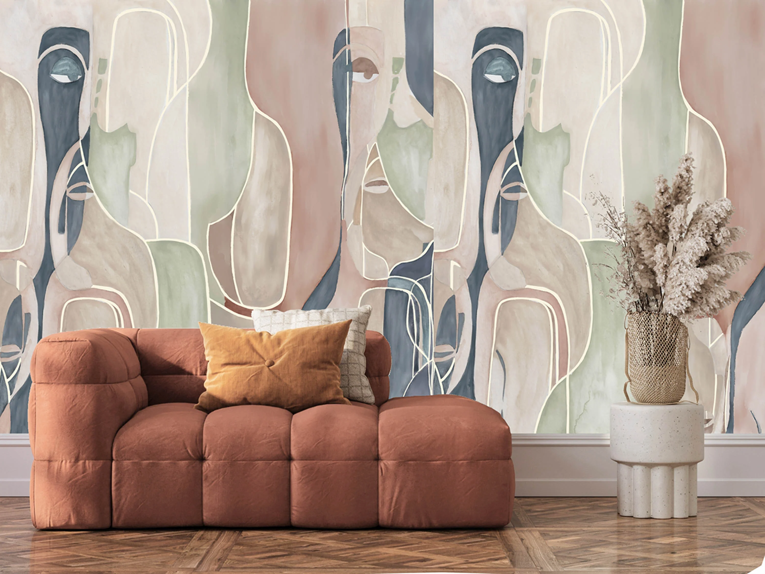 Contours of thought(Multicolor) ( ZHA 155 ) - Image 2