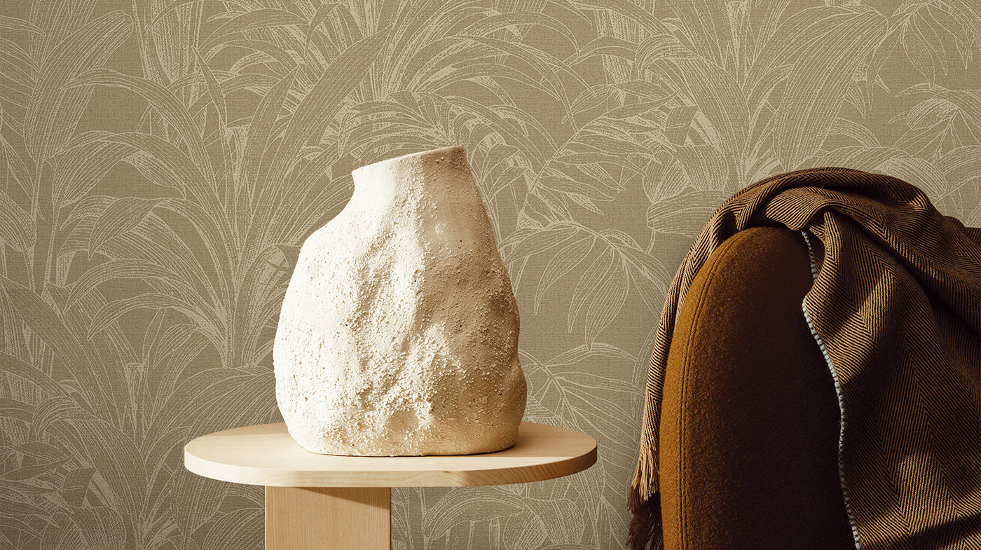 Earthy Taupe Palms (70273-2) - Image 2