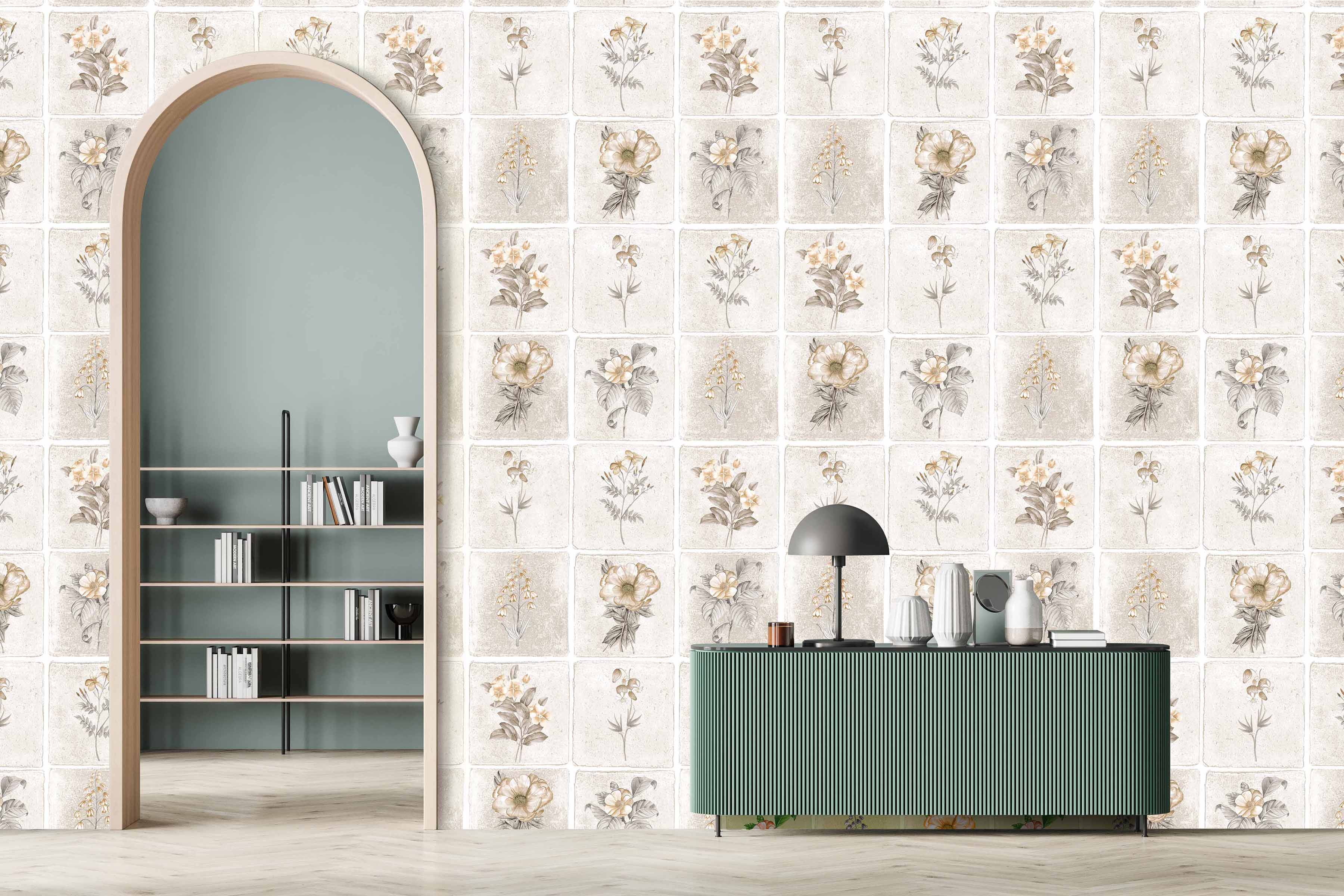 FLORAGRID(Neutral Beige) (BOR 108) - Image 2
