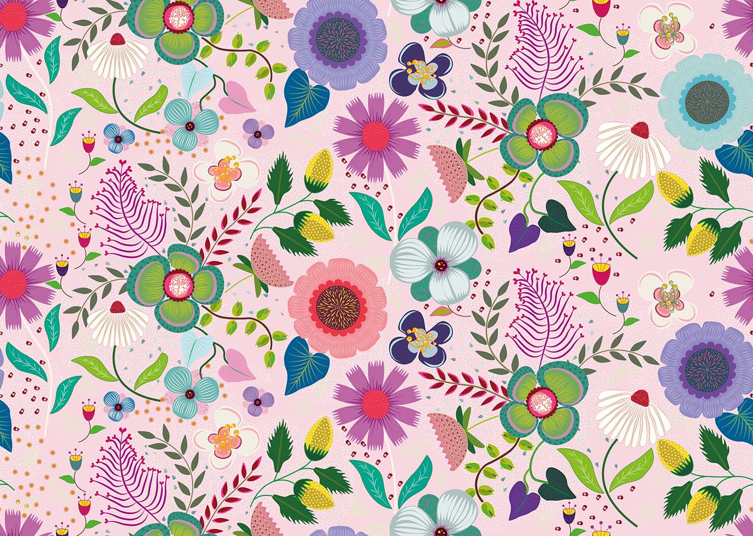 Floral Spring Garden(soft pink) (PS 225)