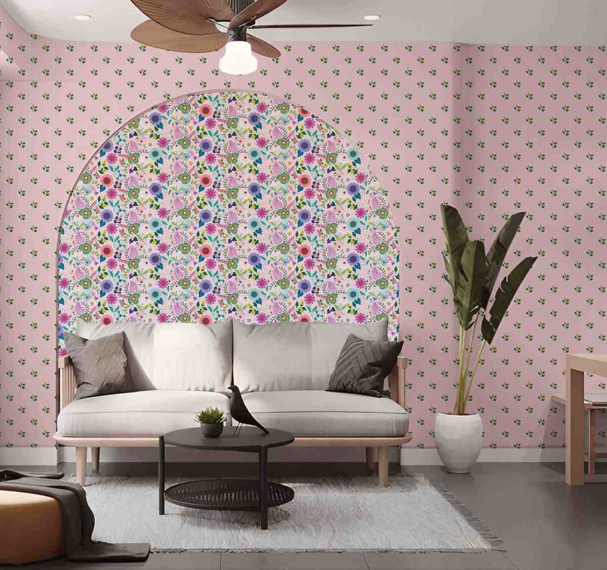 Floral Spring Garden(soft pink) (PS 225) - Image 2