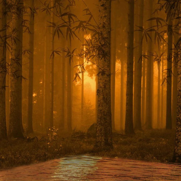 Golden Forest Wallcovering (ART 122)