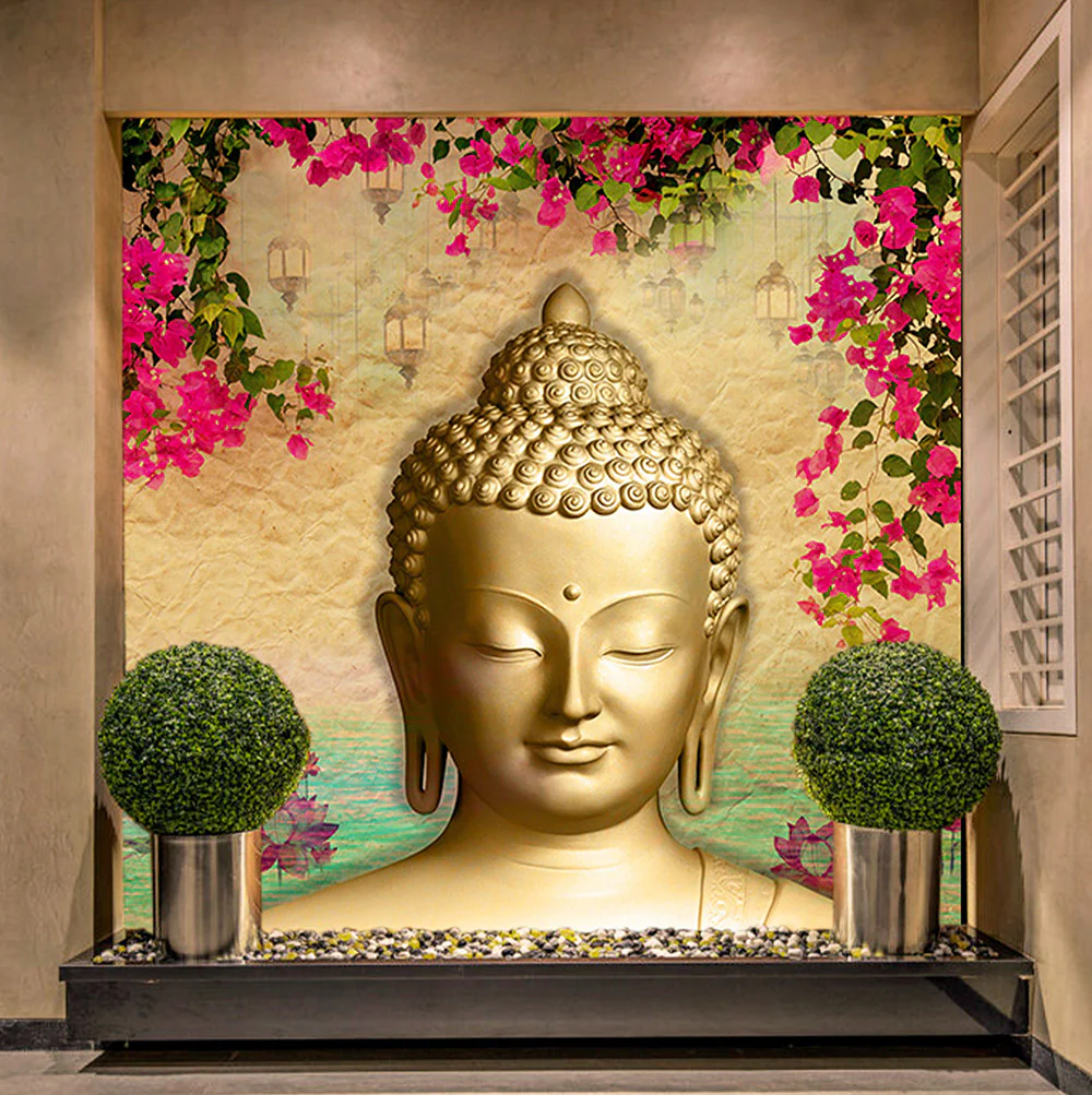 Peaceful Buddha Wallcovering (ART 143) - Image 2