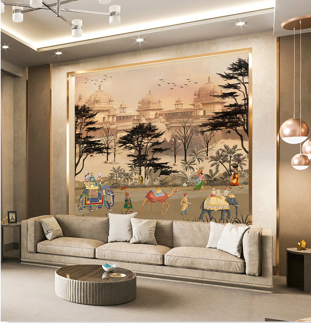 Royal Indian Procession Wallcovering (ART 125) - Image 2