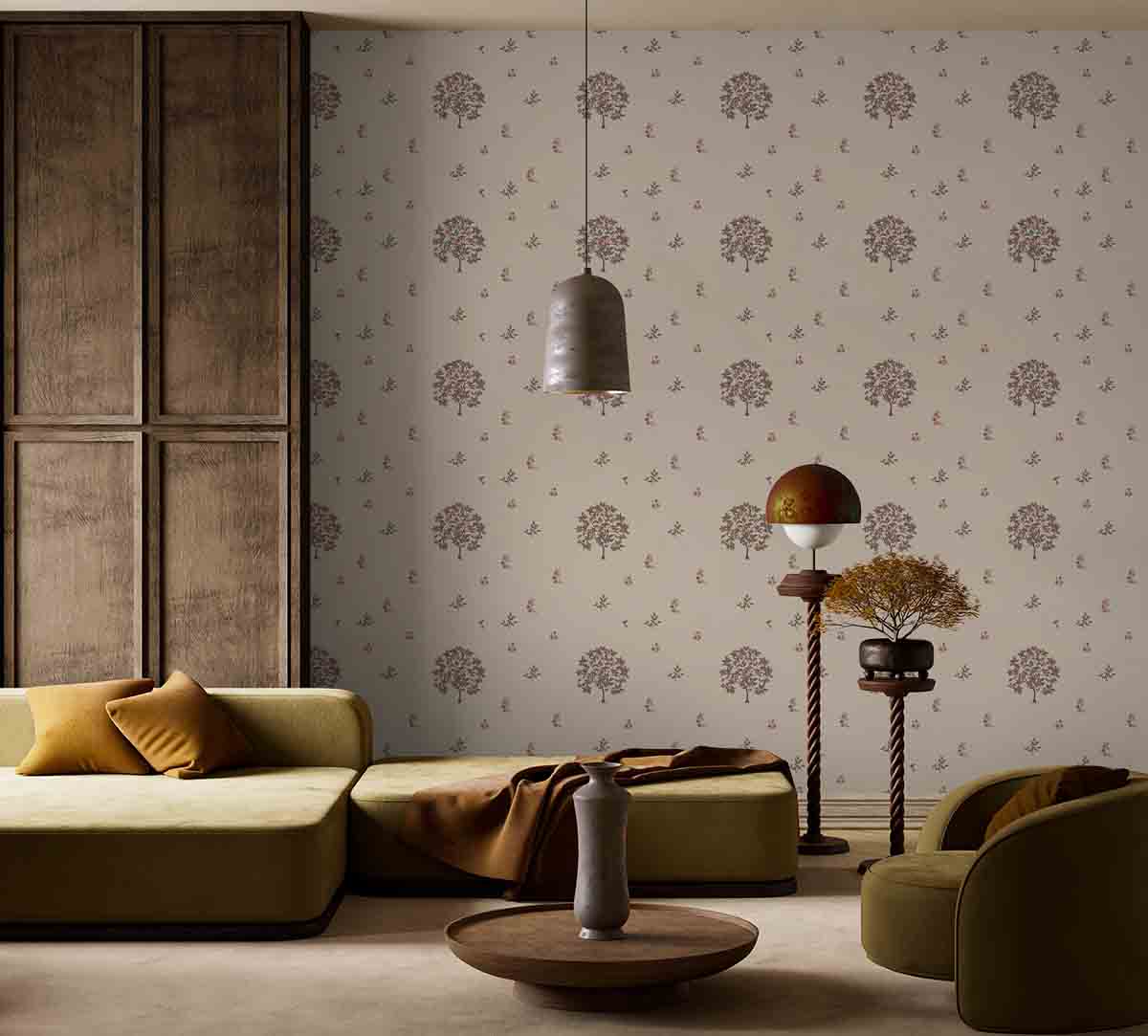 Sandy Pome & Prinia Wallpaper (NRV 638) - Image 2