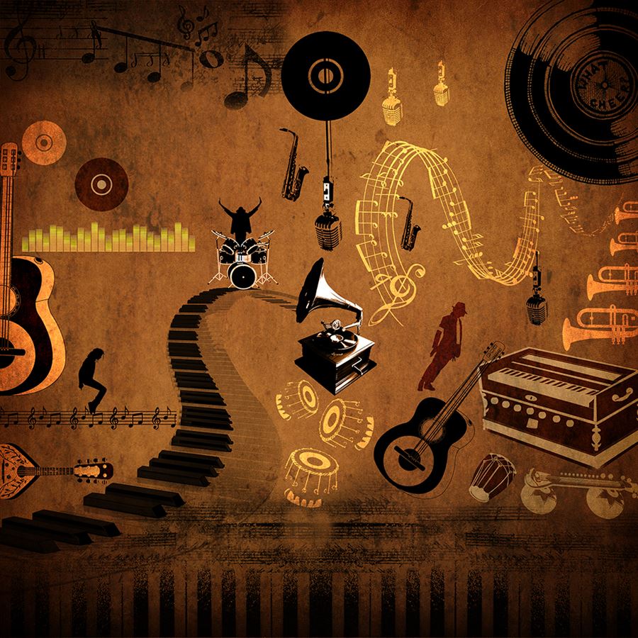 Sepia Musical Montage (KM 1019)